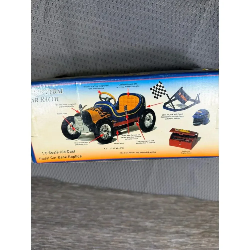 NAPA 1920's Pedal Car Racer Coin Bank By Crown Premium VHTF NEW